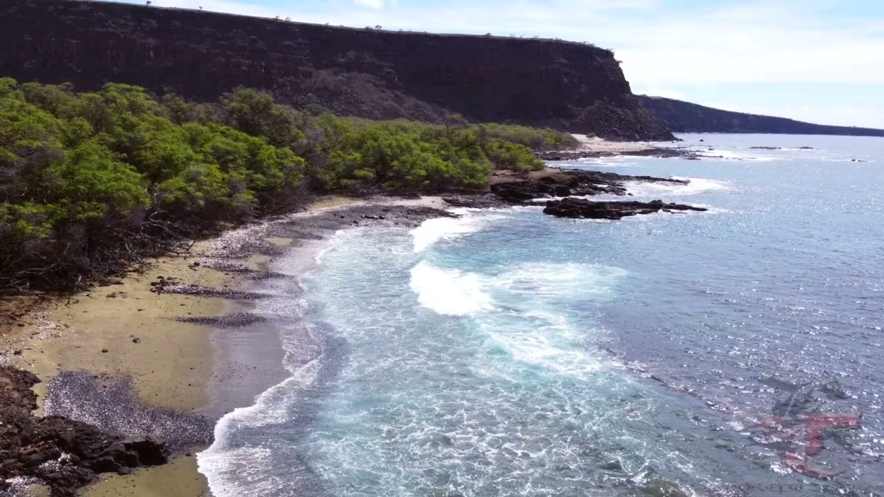 wai'ahukini beach sout point kau hawaii