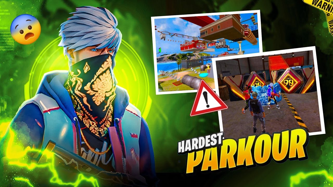 Free fire Most Hardest and Unsolved Parkour Map 😱 Impossible Challenge 😳 - Garena free fire