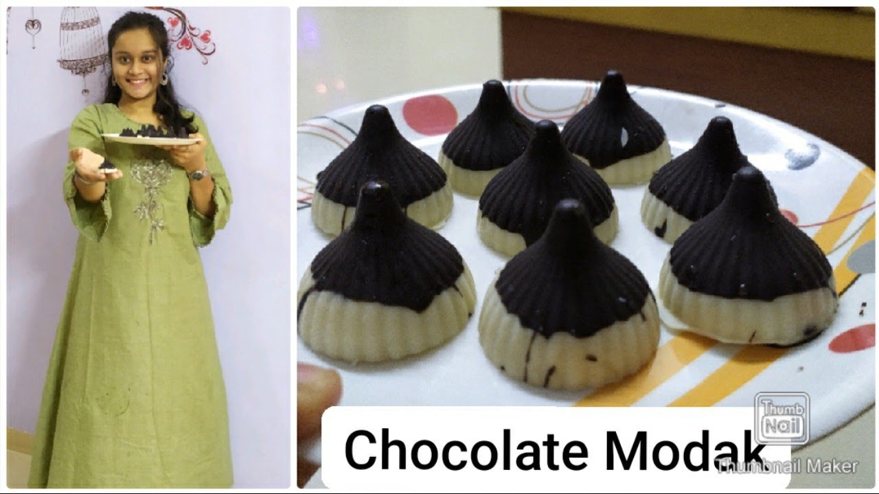 Chocolate Modak| in marathi| using Plastic & Silicon Mould| Simple & Instant recipe| Ganpati Special