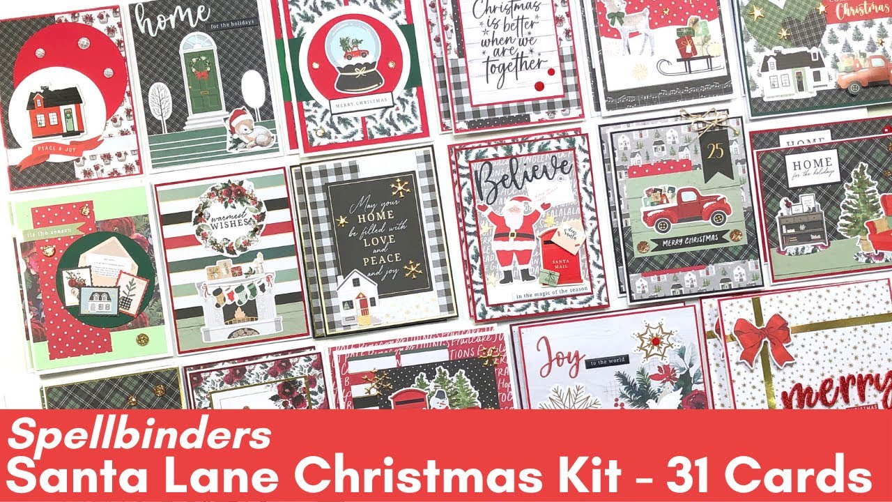 31 Cards | Santa Lane Christmas Kit | Spellbinders