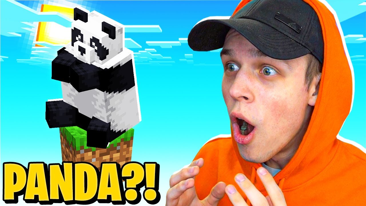Zdobyliśmy PANDĘ na JEDNYM BLOKU w Minecraft!