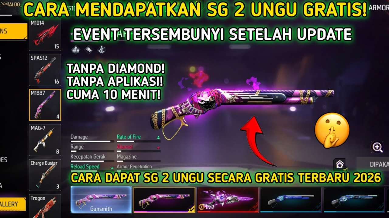 CARA MENDAPATKAN SG 2 UNGU SECARA GRATIS | CARA DAPAT SG 2 UNGU GRATIS‼️