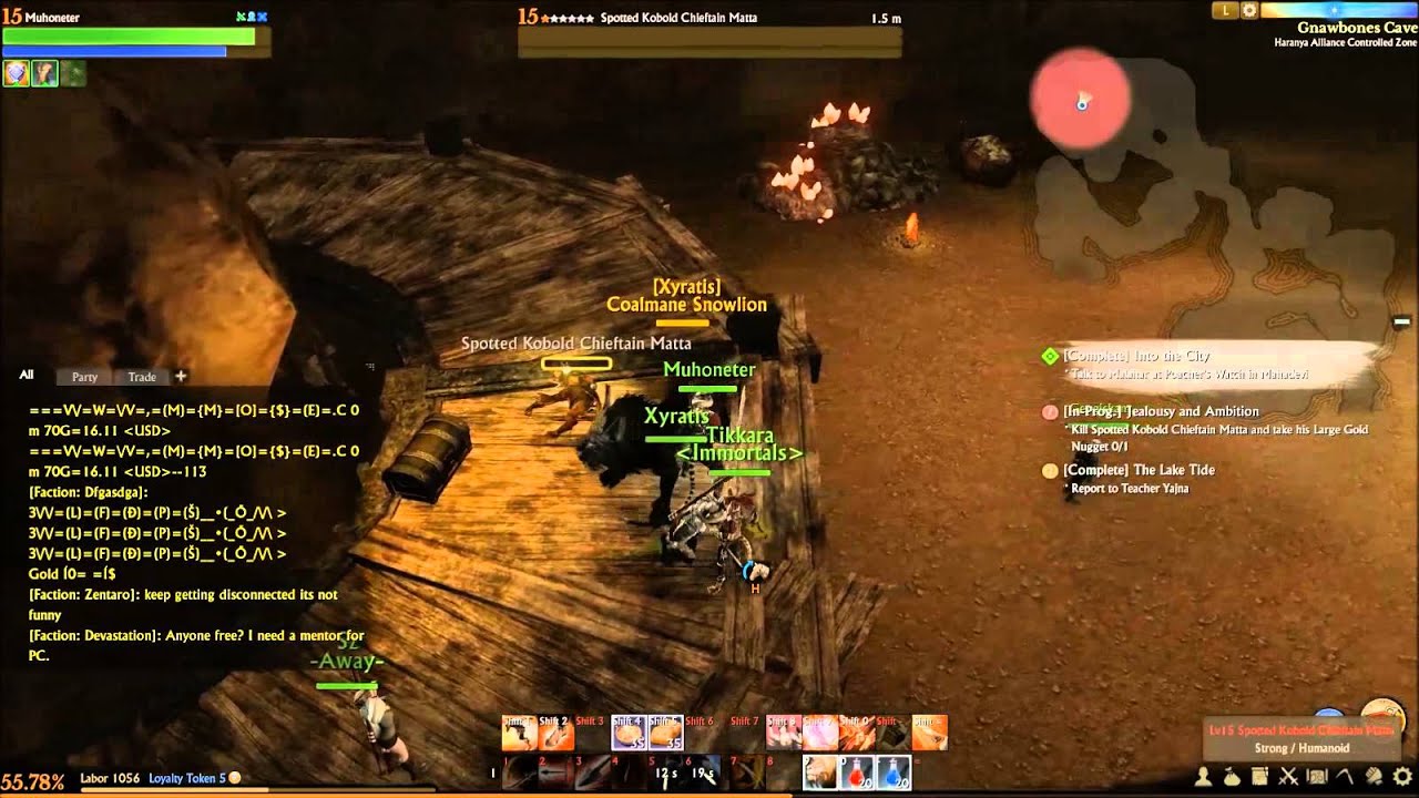 Archeage Walkthrough Gnawbones Cave in Tigerspine Mountains