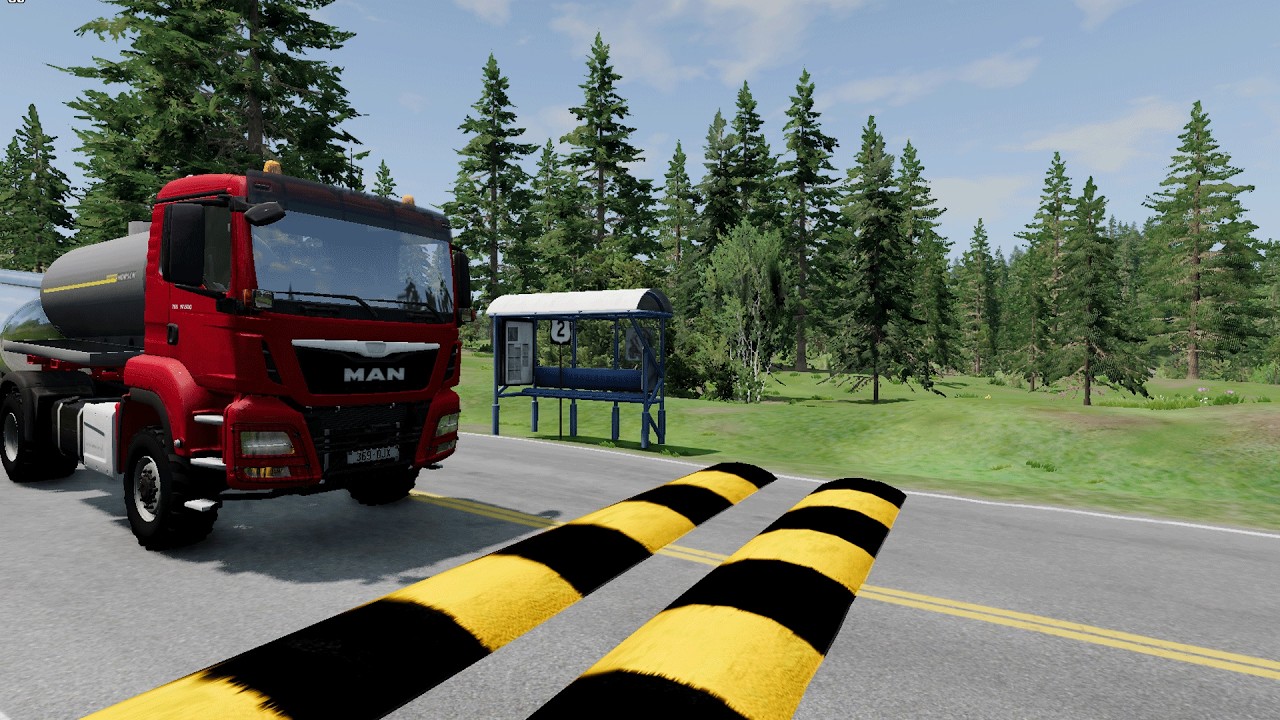 Trucks Cars Vs Massive Speed Bumps &ndash; Cars Vs Upside Down Speed Bump - BeamNG Drive