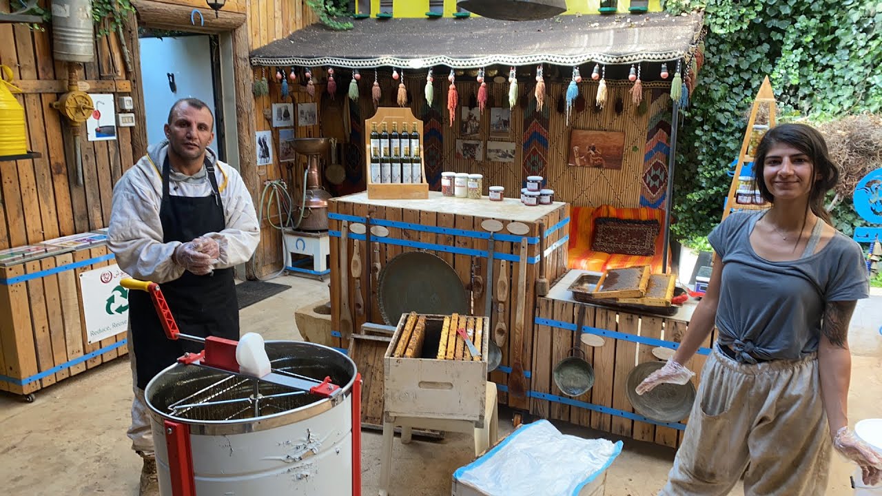 Honey Extraction with Micheline from Atelier du Miel at Al Haush Guesthouse