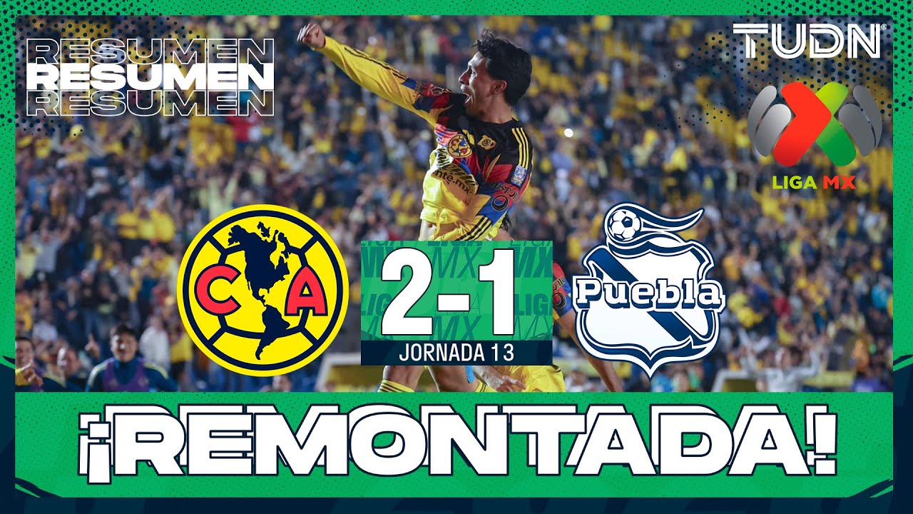 Resumen y goles | Am&eacute;rica 2-1 Puebla | Liga MX - Jornada 14 Apertura 2025 | TUDN