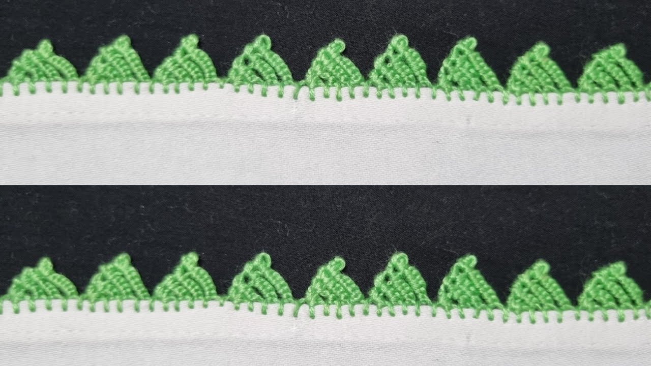 643-Beautiful  and unique  edging with  needle. Randa work ...(Hindi/Urdu/English)