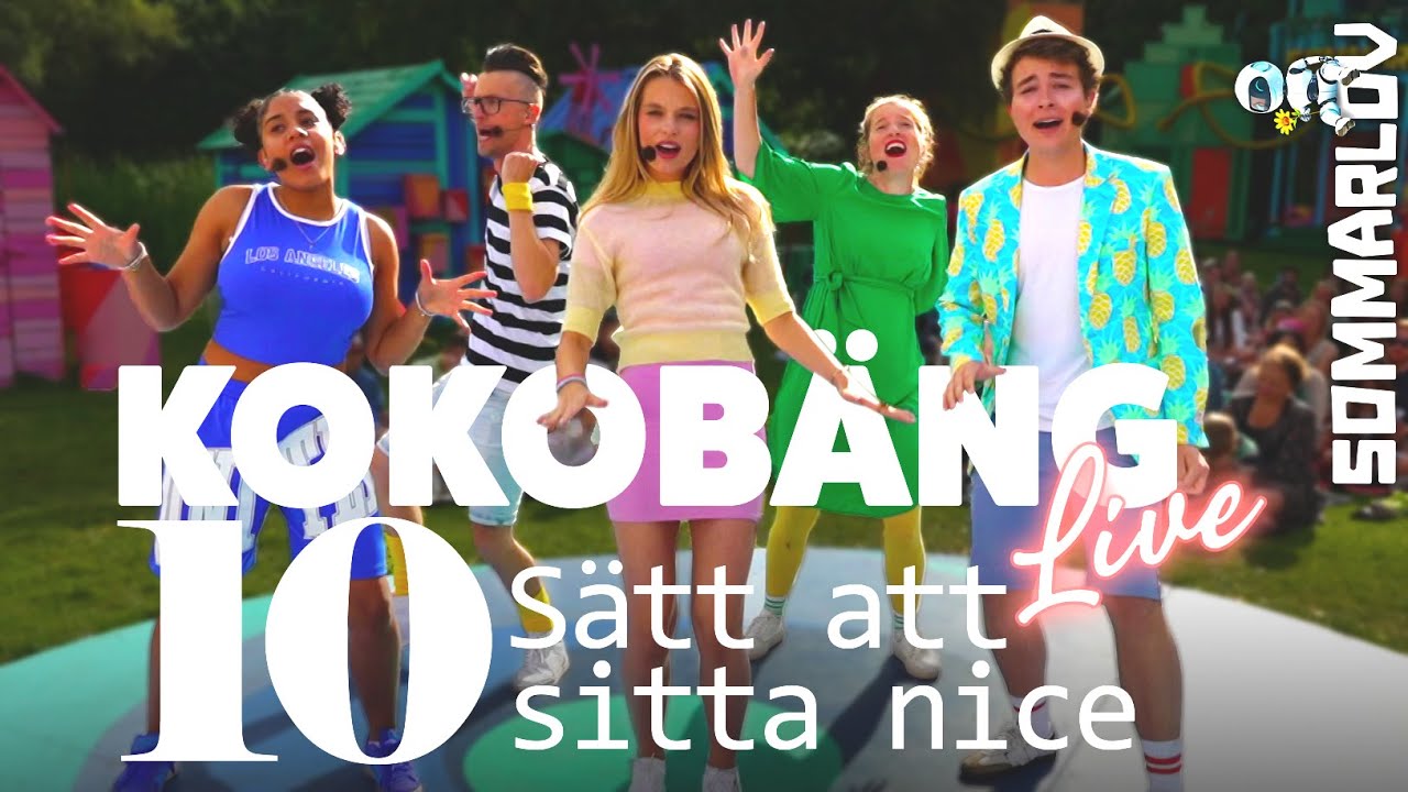 Kokobäng LIVE i Sommarlov! 10 sätt att sitta nice 🪑🪑 #kokobäng #kokobängmusik