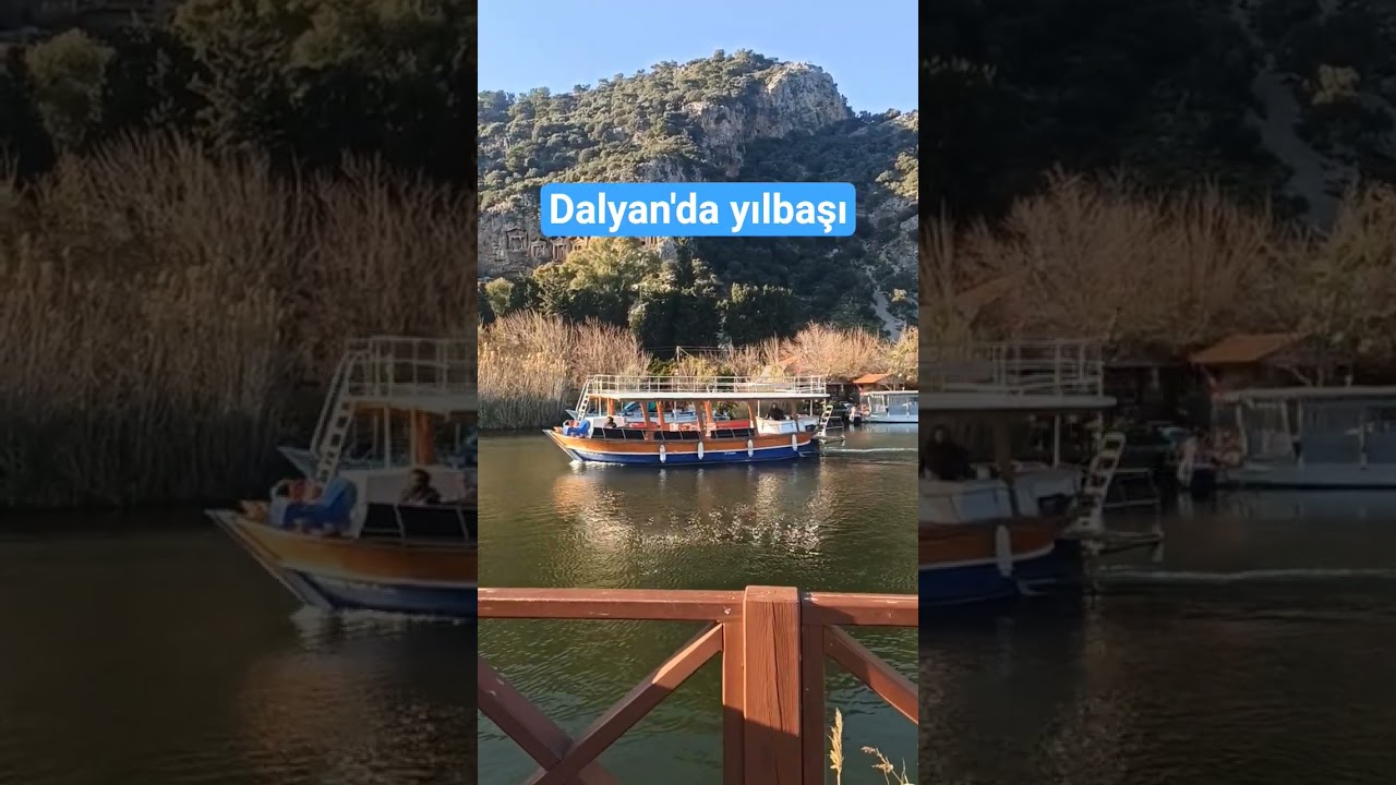 Dalyan 'da yılbaşında havalar. 