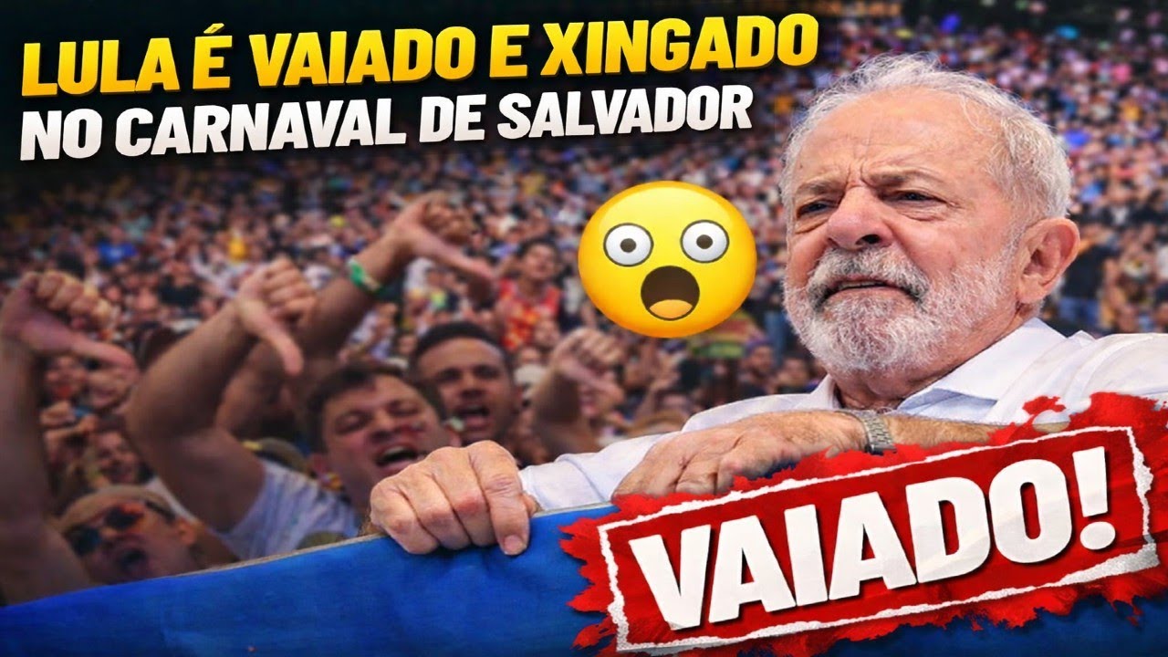 DEU RUIM: LULA É XINGADO E VAIADO NO CARNAVAL EM SALVADOR