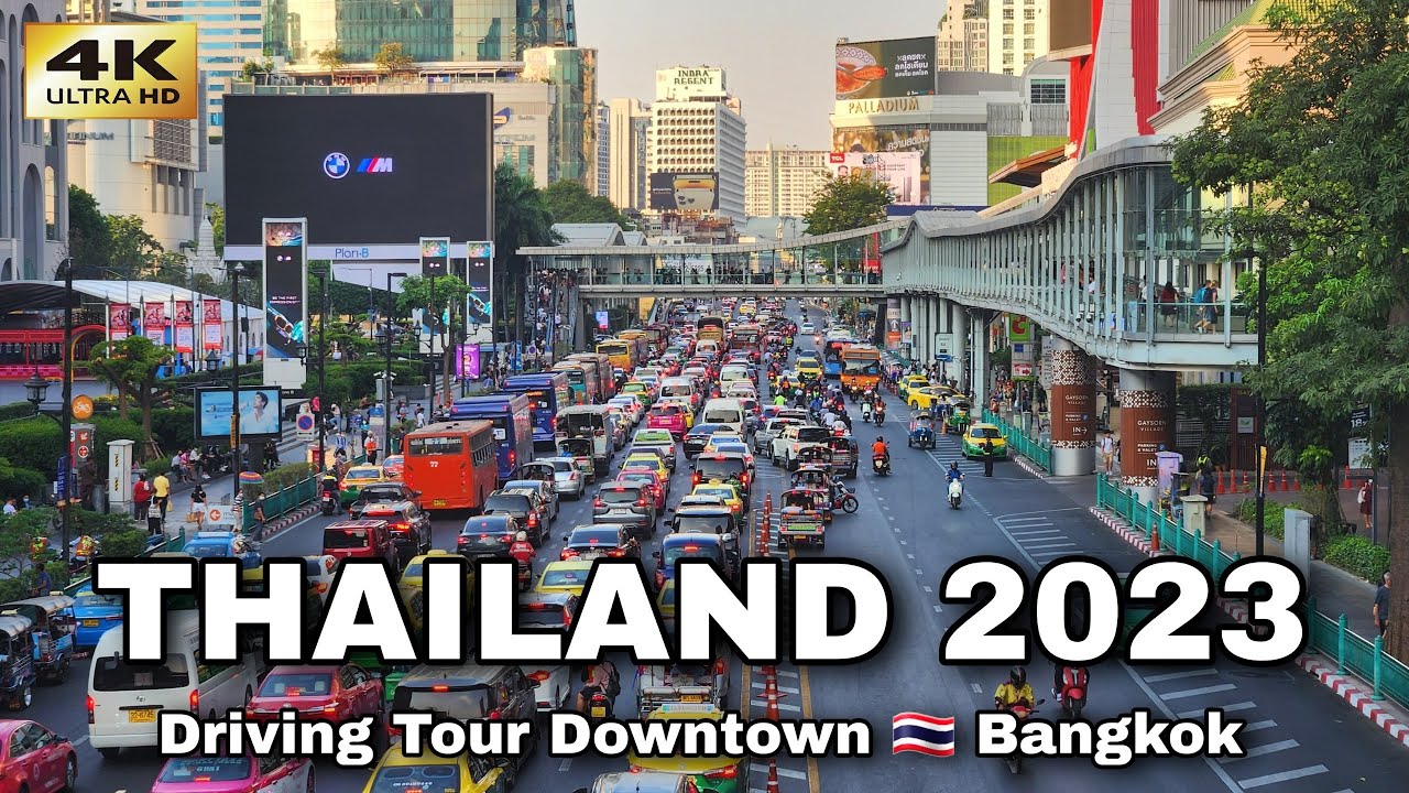 Bangkok City Tour 2023 | Pratunam - Nana - Central World 🇹🇭 Thailand 4K