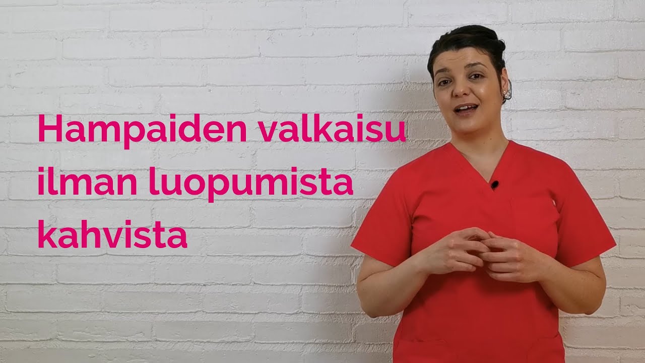 Vihlooko hampaiden valkaisu? Pitääkö valkaisun jälkeen olla juomatta kahvia? SmileSpan Sara vastaa!