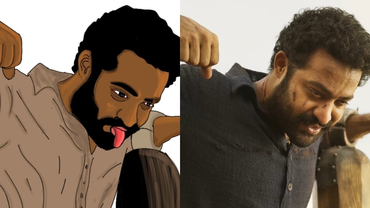 Komuram Bheemudo Full Video Song meme drawing video funny art video animation new funny art