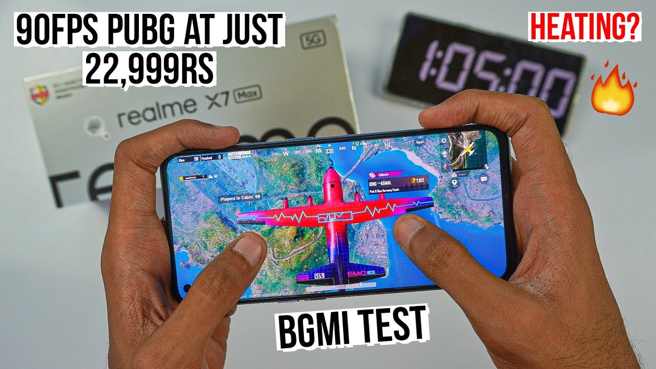 Realme X7 Max Pubg Test, Heating and Battery Test | 90FPS at Just ₹23,249