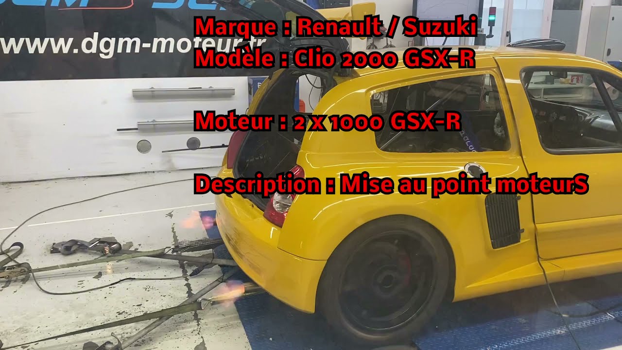 Un swap moteur surprenant dans cette Renault Clio 2000 GSX-R 325ch  (en bonus des 🔥 à la fin...)
