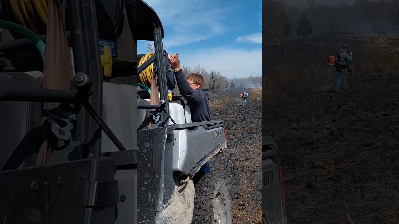 100 acres BURNED on purpose #sahm #farmlife #controlledburn #prescribedburn #fire #pasturemanagement