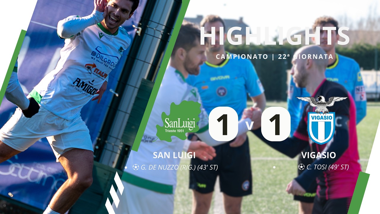 📹 01.02.26 | 22ª Giornata | San Luigi Calcio Vs Vigasio = 1-1 [Highlights]
