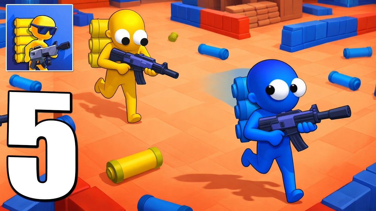 Gun Rush Gameplay Part 5 - Find Supply, Up great Power Boss Battle (Android,iOS)