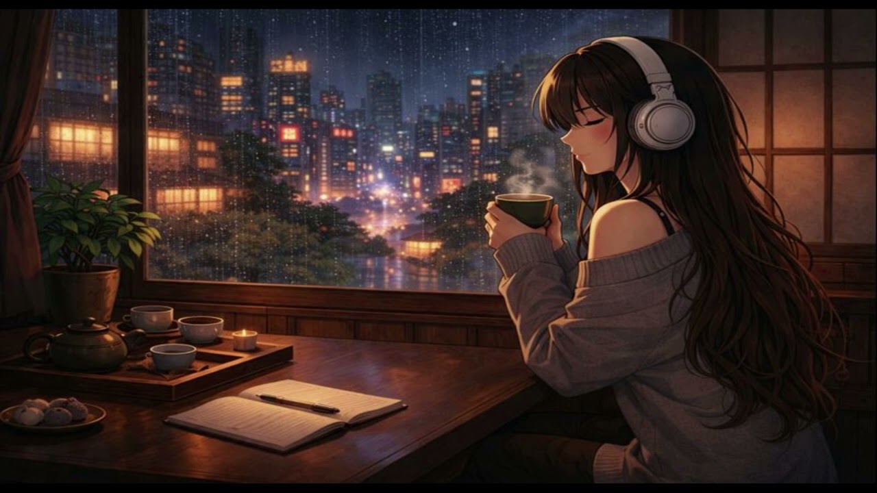 Late Night Tea ☕🌙 | Lo-Fi Chill Hop Beats for Studying, Relaxing & Night Vibes