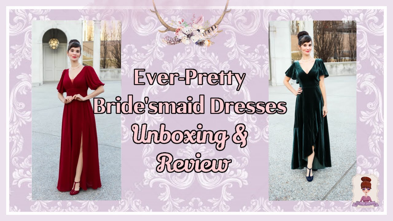 Ever-Pretty Bridesmaids Dresses Unboxing