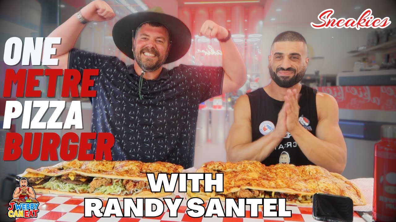 ONE METRE PIZZA BURGER WITH RANDY SANTEL - SNEAKIES KITCHEN