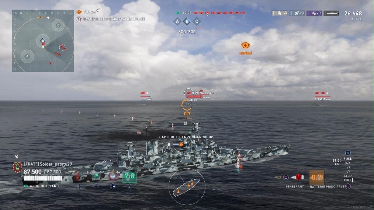 WoWs L : just Rhode Islande destroying BOTS