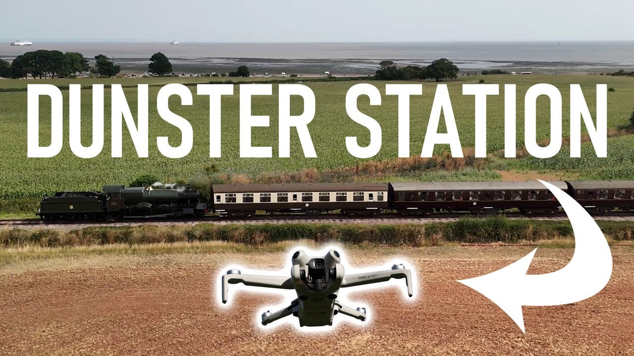 West Somerset Railway - Dunster Station (10 mins to Castle) Somerset - UK | DJI Mini4Pro Drone