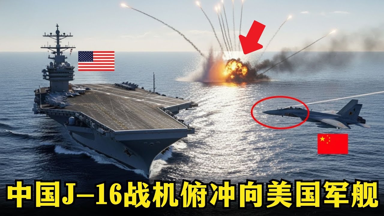 中国J 16战机降落美军航母——难以置信的局面！