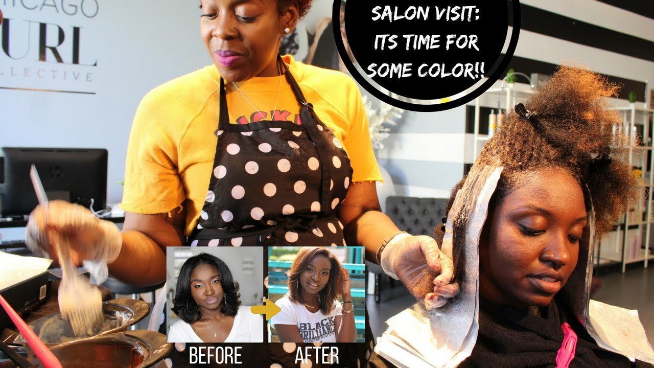 Salon Visit | Coloring My Natural Hair (Fall Colors)
