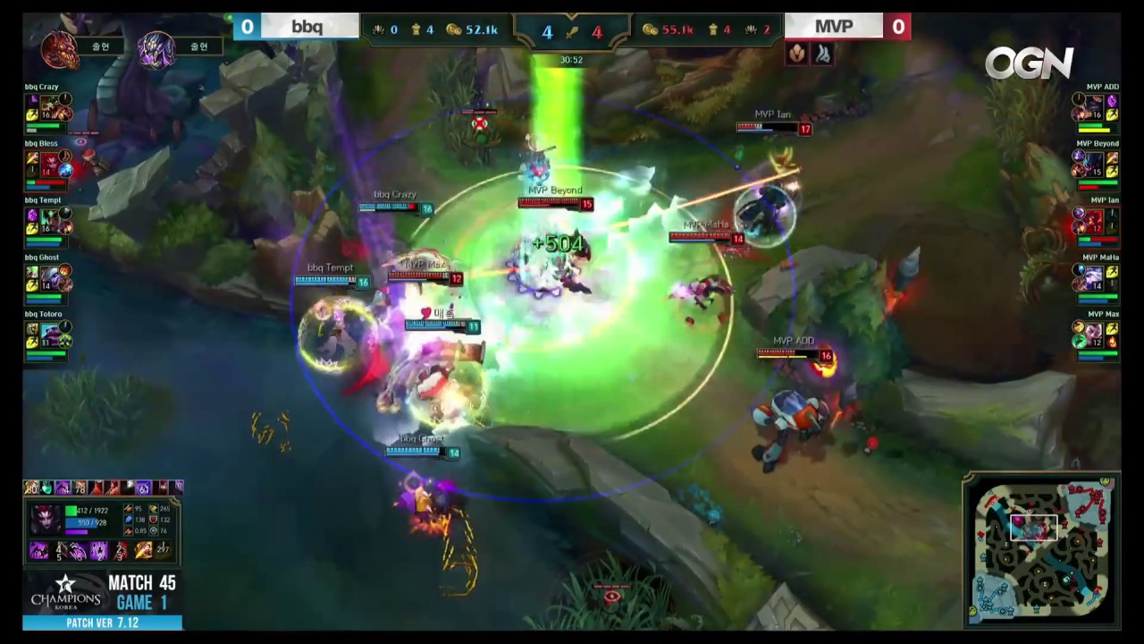 BBQ vs MVP Highlights Game 1 LCK SUMMER 2017 BBQ Olivers vs MVP