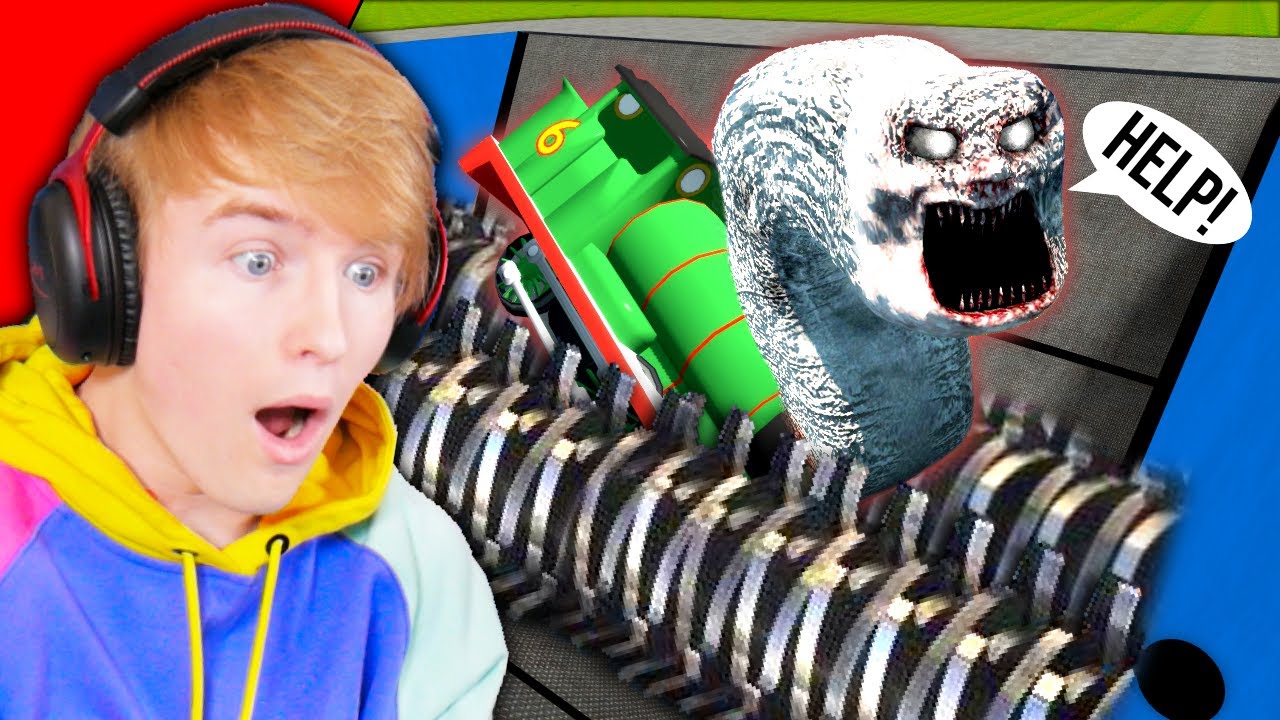 Forcing Toby and Percy the TRAIN to walk into a SHREDDER...