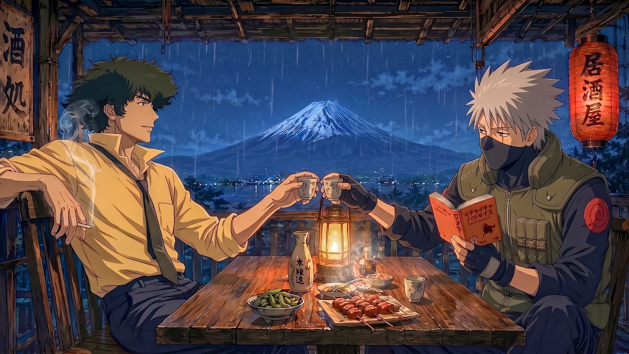 1980's Tokyo Night Jazz &bull; Kakashi vs Cowboy Bebop | lofi chill beats to relax/study to