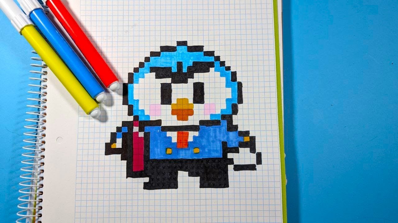 Como Dibujar a MR.P de BRAWL STARS | Pixel Art Tutorial
