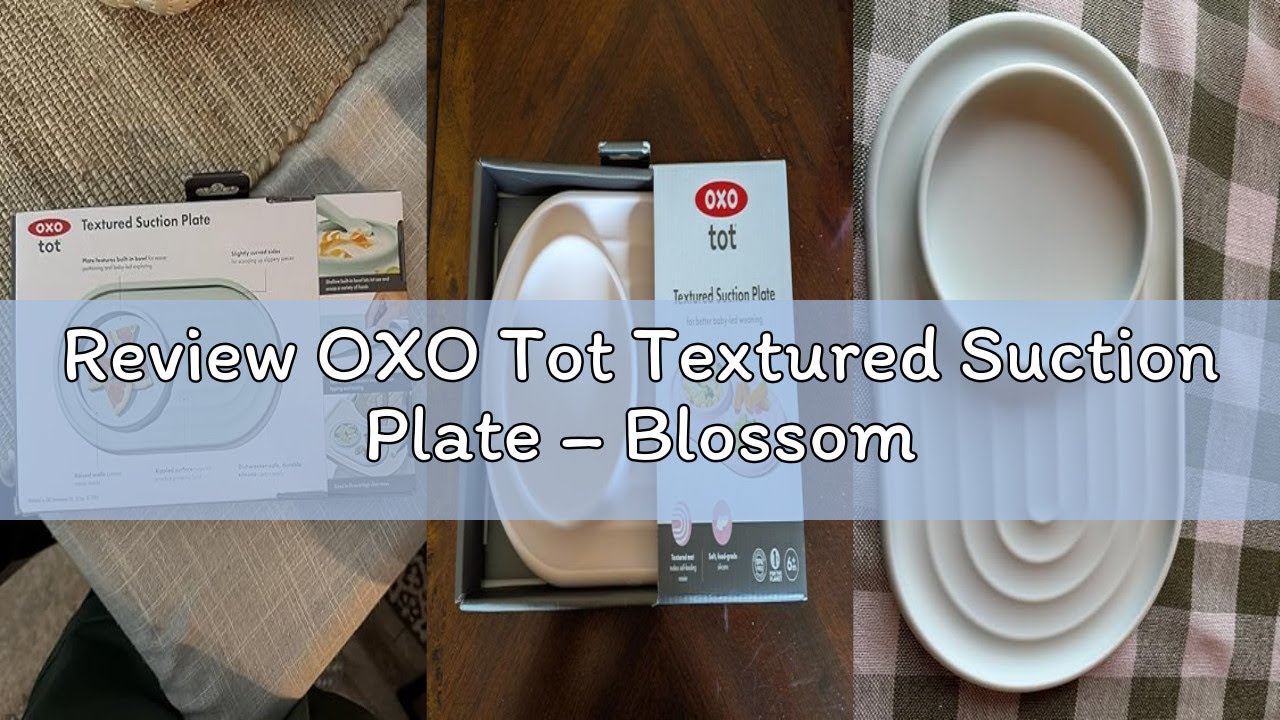 Review OXO Tot Textured Suction Plate – Blossom