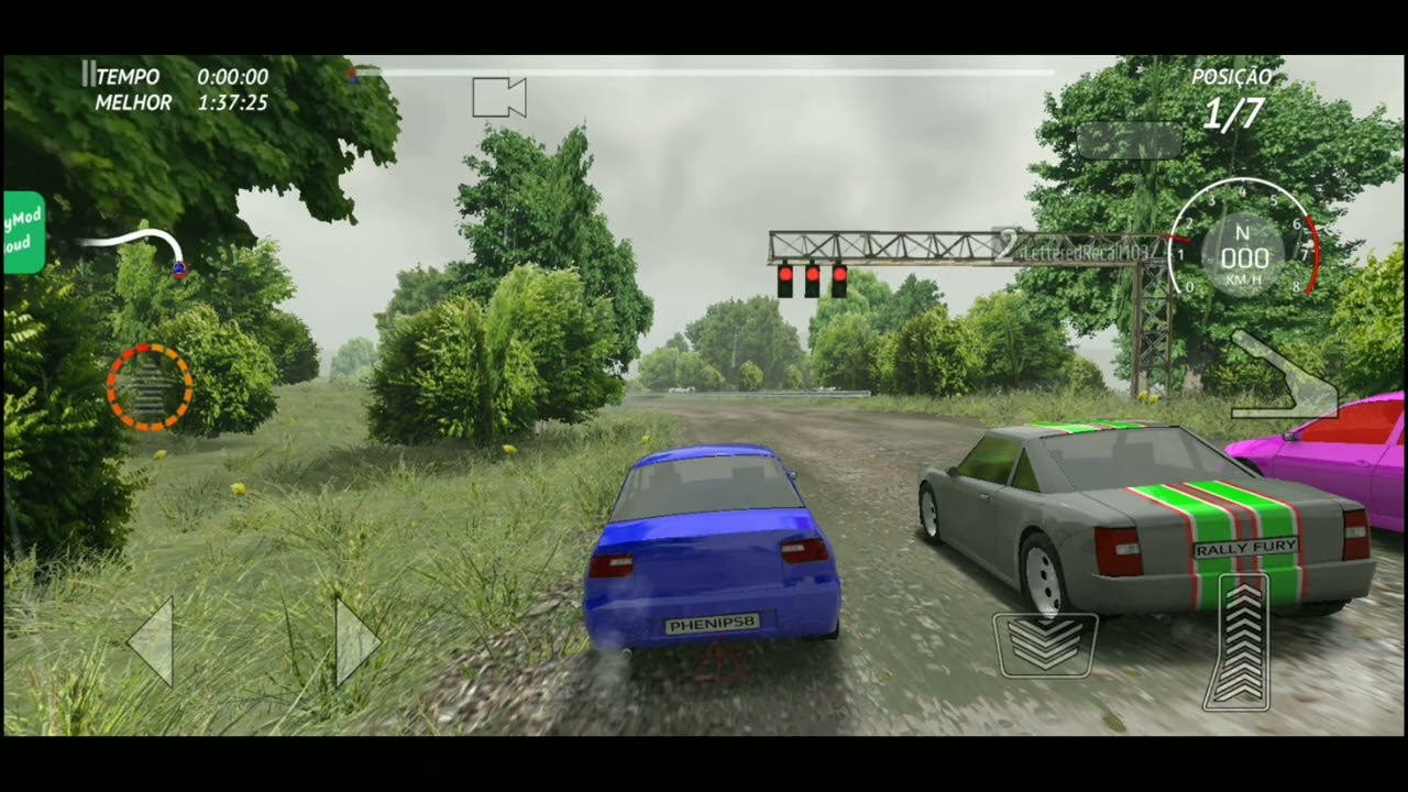 Mais um video de rally fury com carro auriga