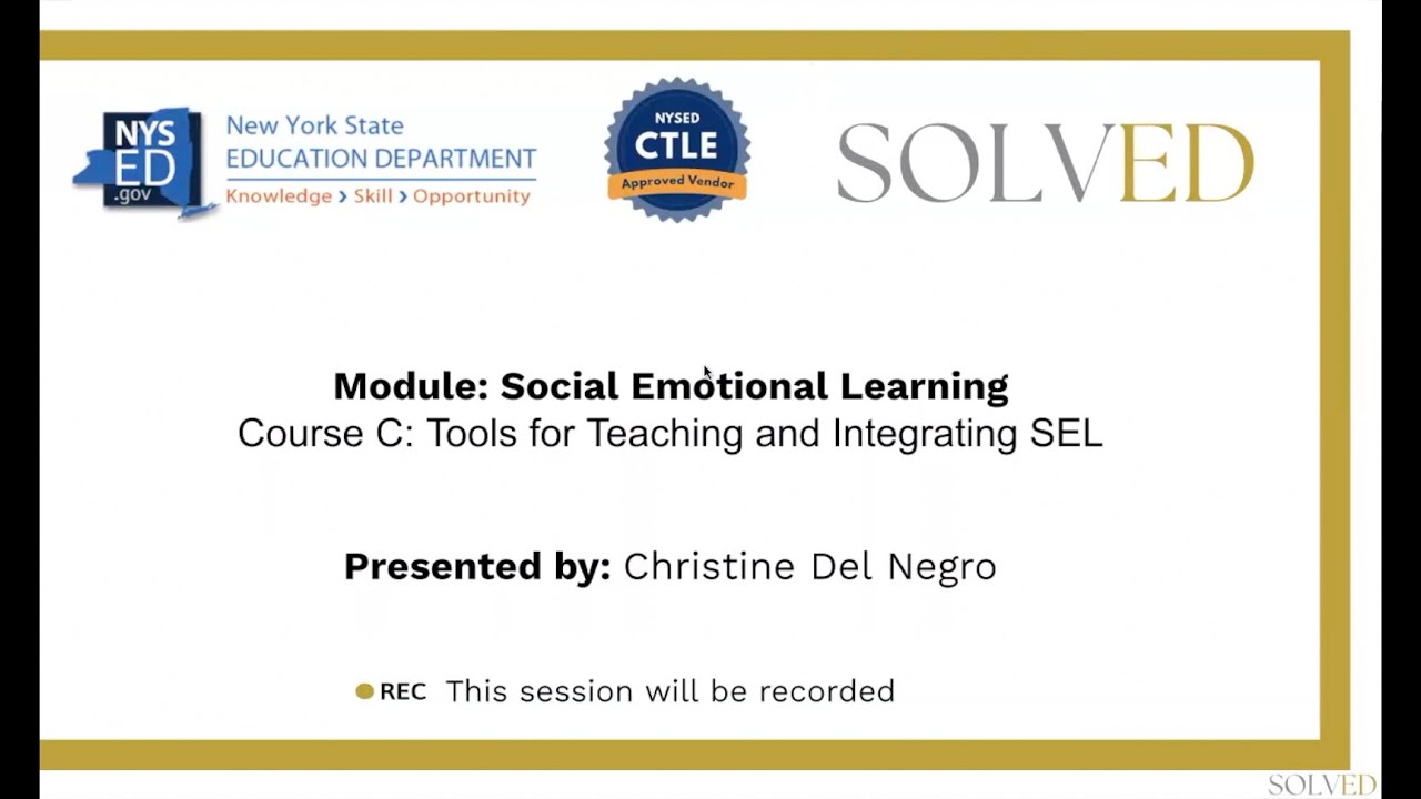 SEL C Tools for Teaching and Integrating SEL