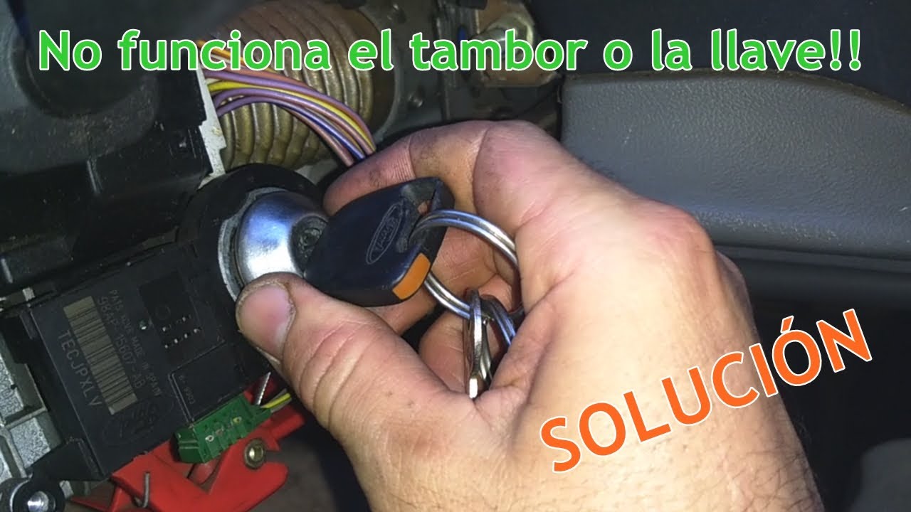 Llave o tambor de arranque no funciona - Solución - Ford Escort '99 full Rural