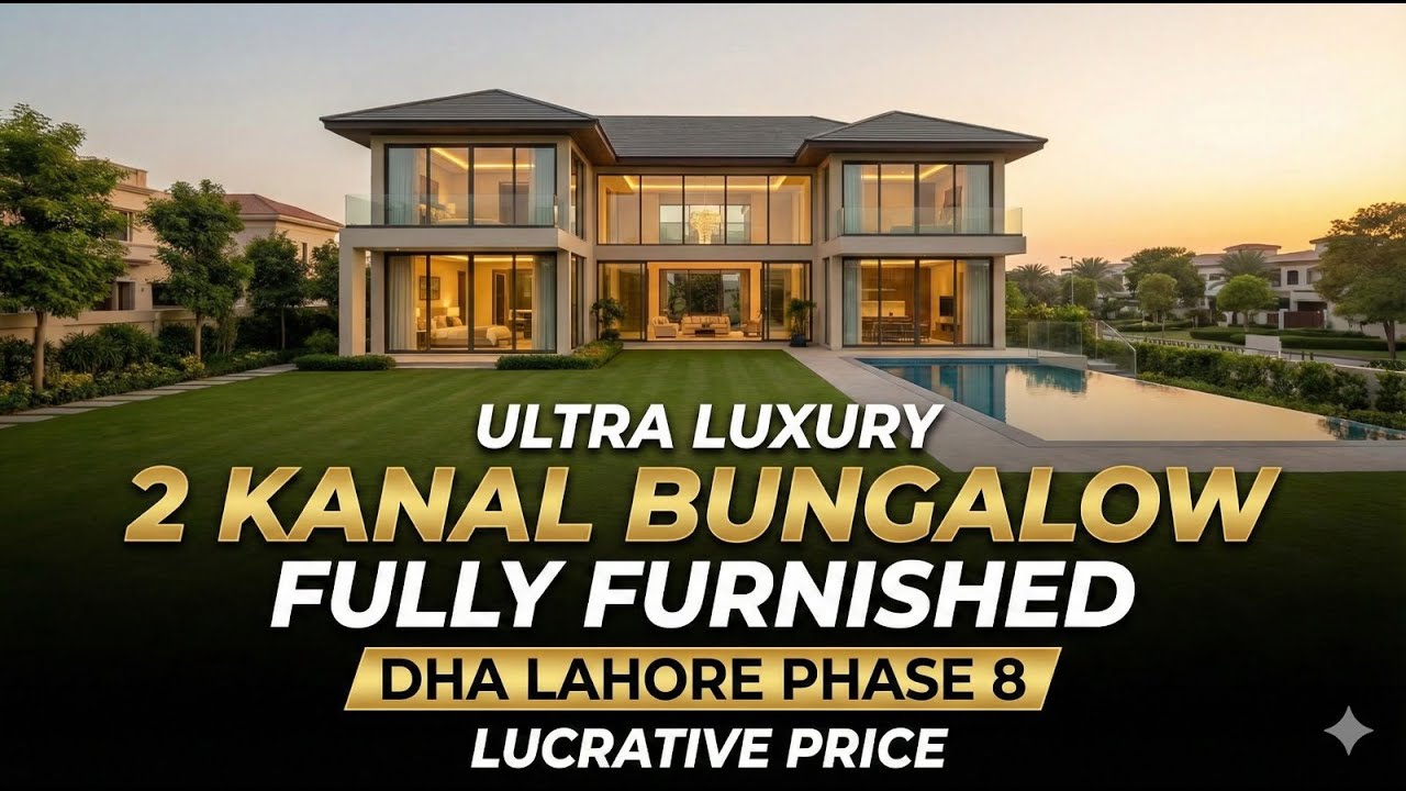 Utra Luxury 2 kanal bungalow Fully Furnished DHA Lahore Phase 8  Lucrative Price