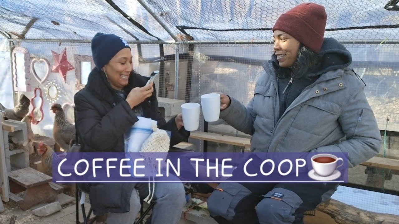 ☕️My Sister Joined Me For Coffee & A Good Story!!! #sisters #chickencoop #detroit 