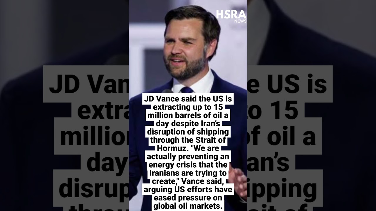 JD Vance Says The US Is Moving Oil Despite Iran&rsquo;s Hormuz Disruption #shorts #breakingnews #us #iran