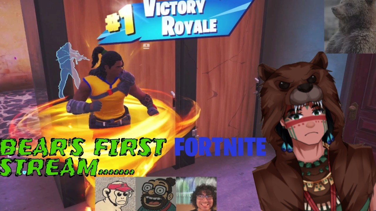 [Fortnite] 1st forknife stream ever!! I'm but a simple bear and slightly smarter friends carry me..