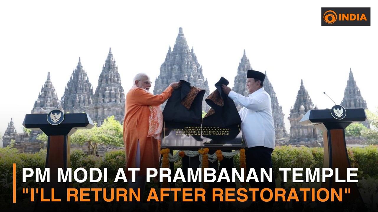 PM Modi and Indonesian President unveil Prambanan Temple Restoration Project