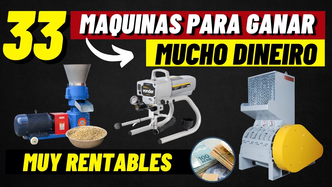 33 Máquinas Rentables que te Harán GANAR DINERO / FACTURA US$ 1.000 al Mes