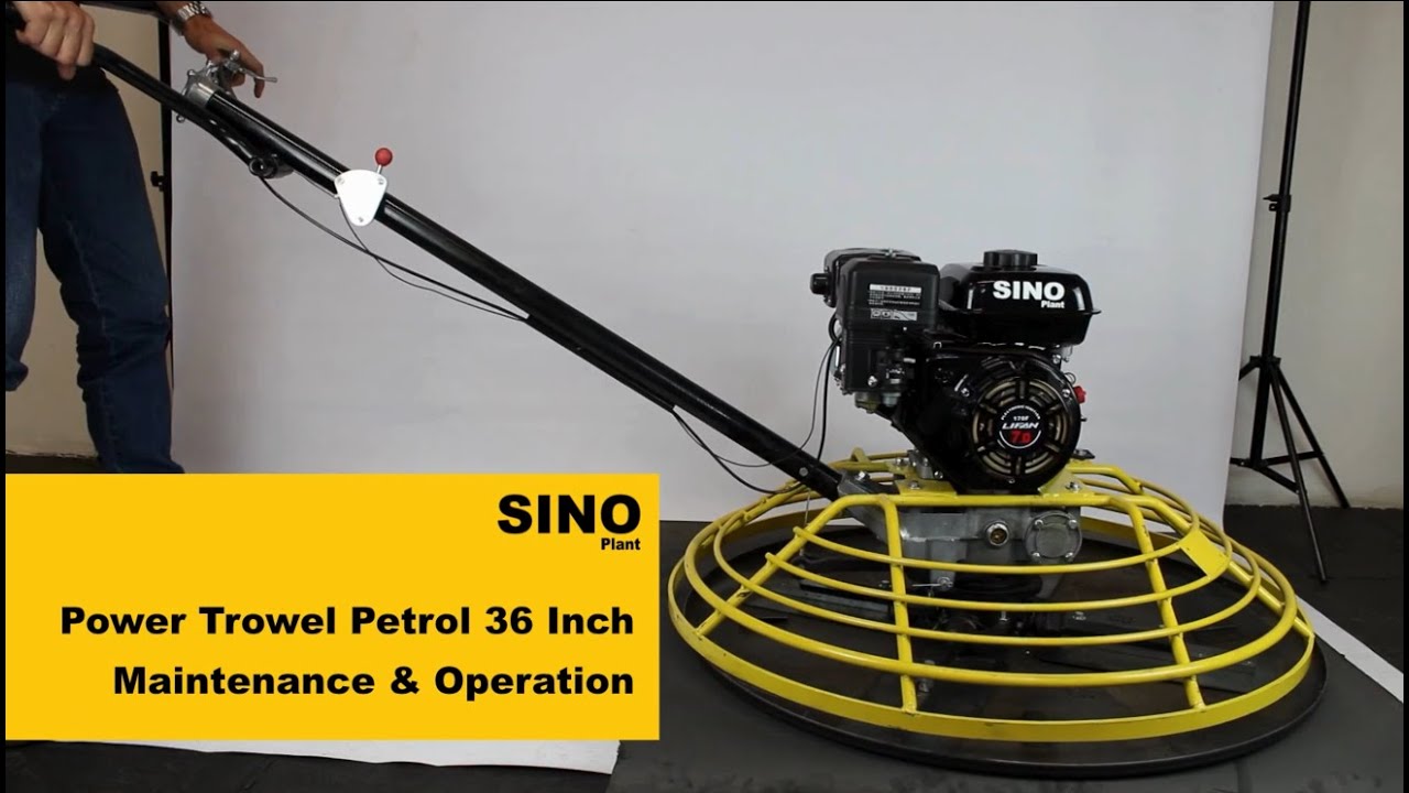 How to Operate & Maintain a 36-Inch Petrol Power Trowel | Step-by-Step Guide