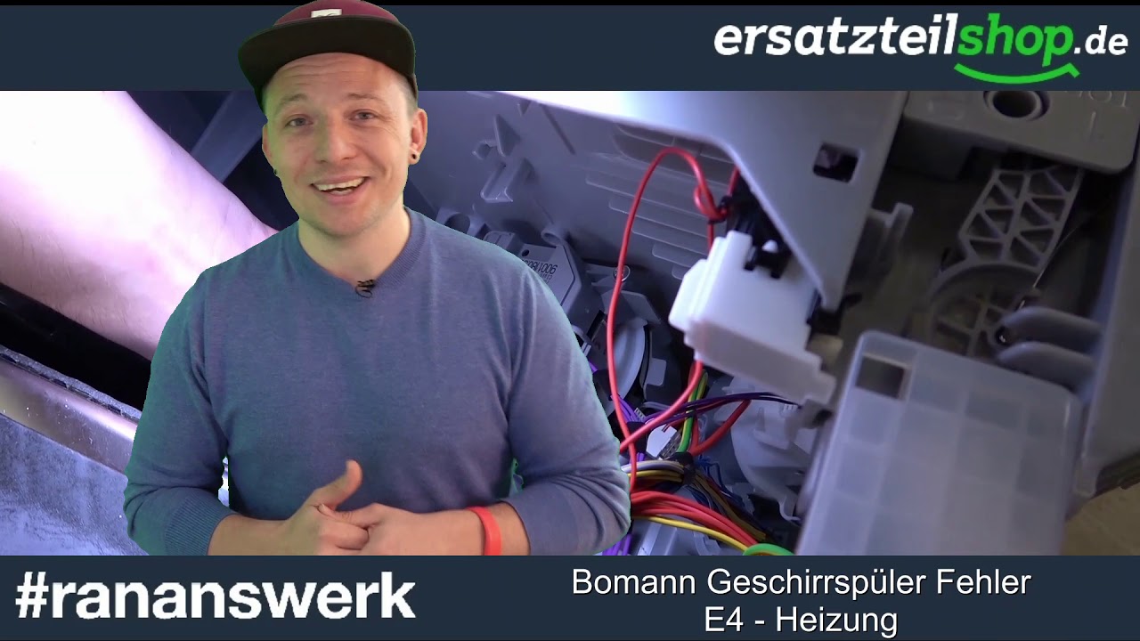 Bomann Geschirrsp&uuml;ler Fehler E4 - Heizungsdefekt