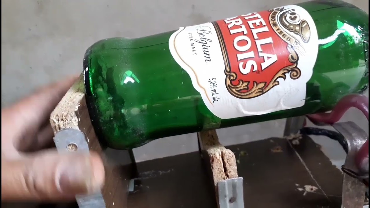 como cortar garrafas usando resistência de sanduicheira.