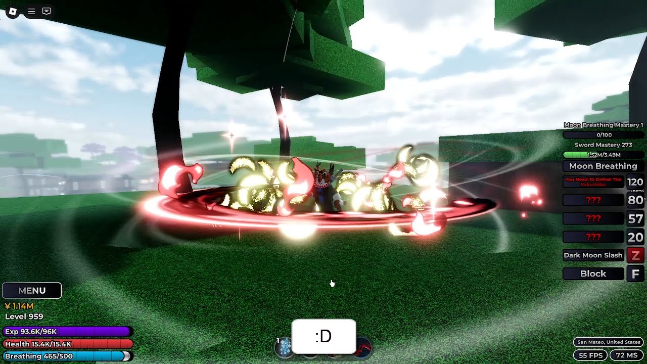 Roblox Weak Legacy 2 - Moon V1 Showcase + Como obter!! / How to Get!!