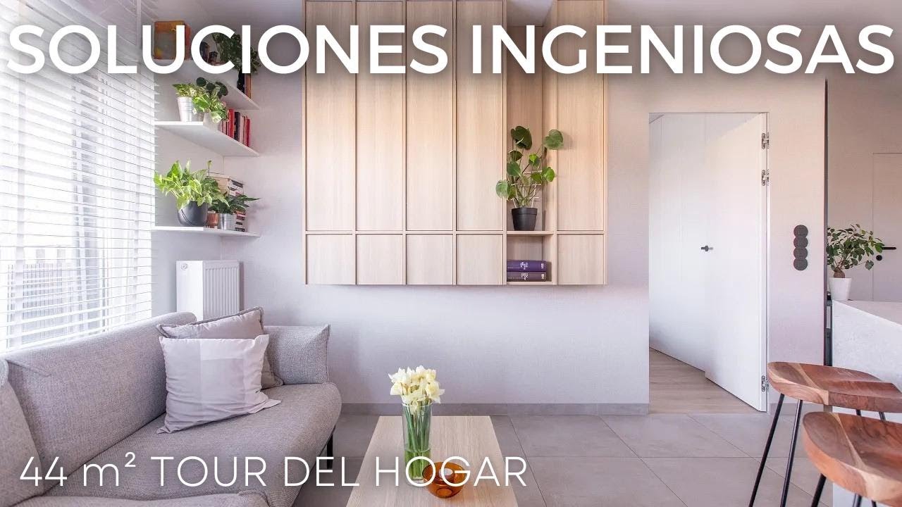 Recorrido por un depa de 44 m² con distribución complicada y tips para ahorrar en clósets