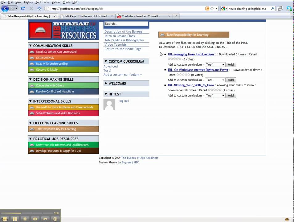 Basic Custom Curriculum Creation