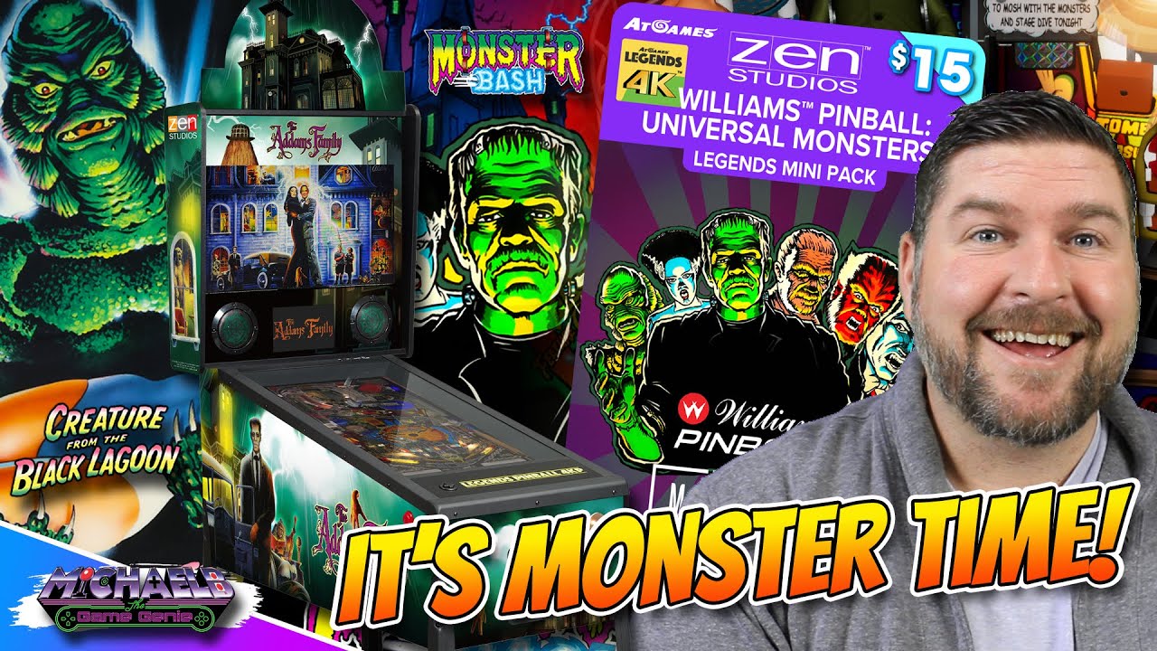 AtGames Legends Pinball 4K Universal Monsters Mini Pinball Pack First Impressions!